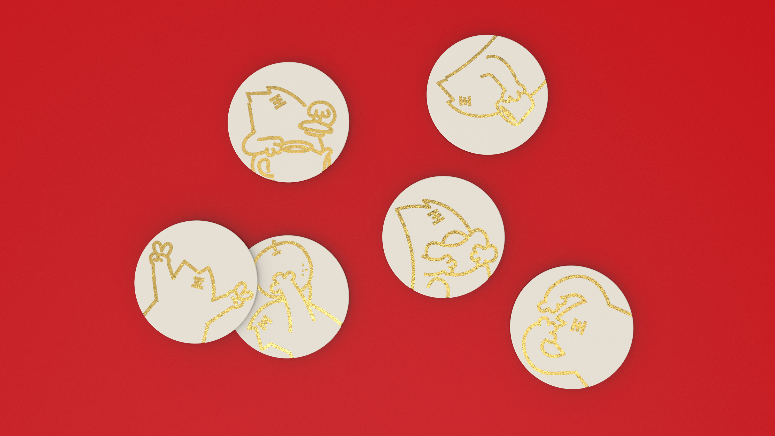 Year of the Tiger New Year style, three-dimensional effect，