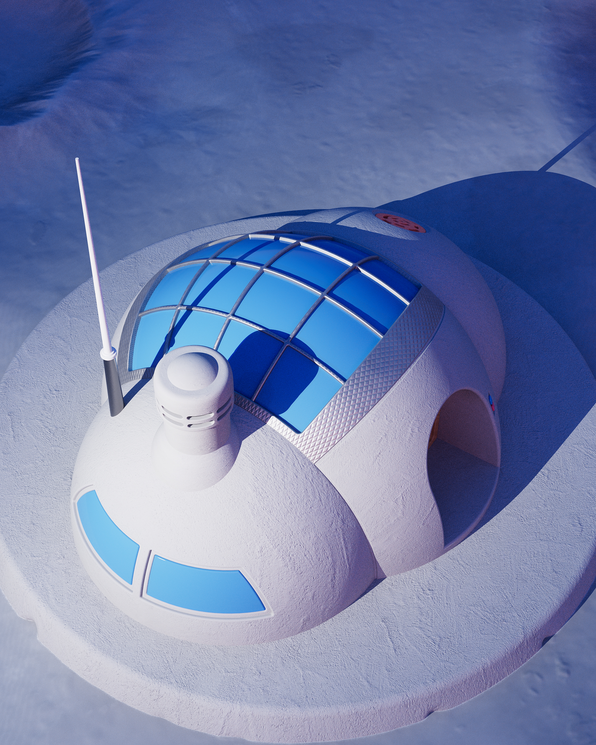 Product rendering，Product animation，c4d，Redshift，Small house，boat，Wooden house，sky，