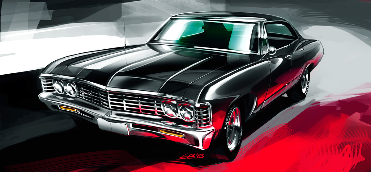 Rendering，Automatic design，Automobile design，Hand drawn，