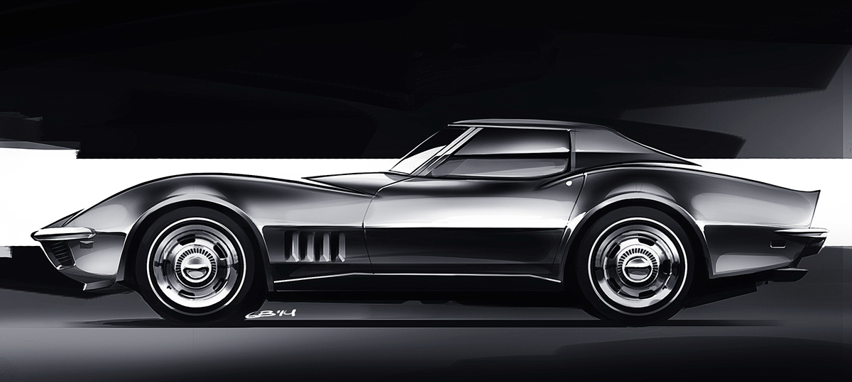 Rendering，Automatic design，Automobile design，Hand drawn，