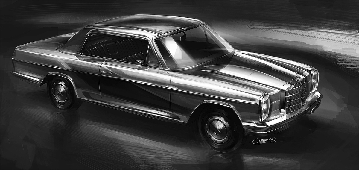 Rendering，Automatic design，Automobile design，Hand drawn，