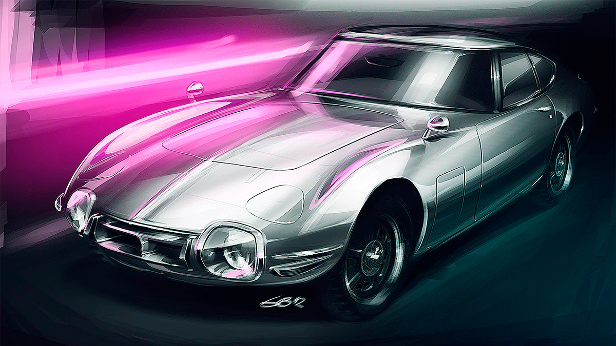 Rendering，Automatic design，Automobile design，Hand drawn，