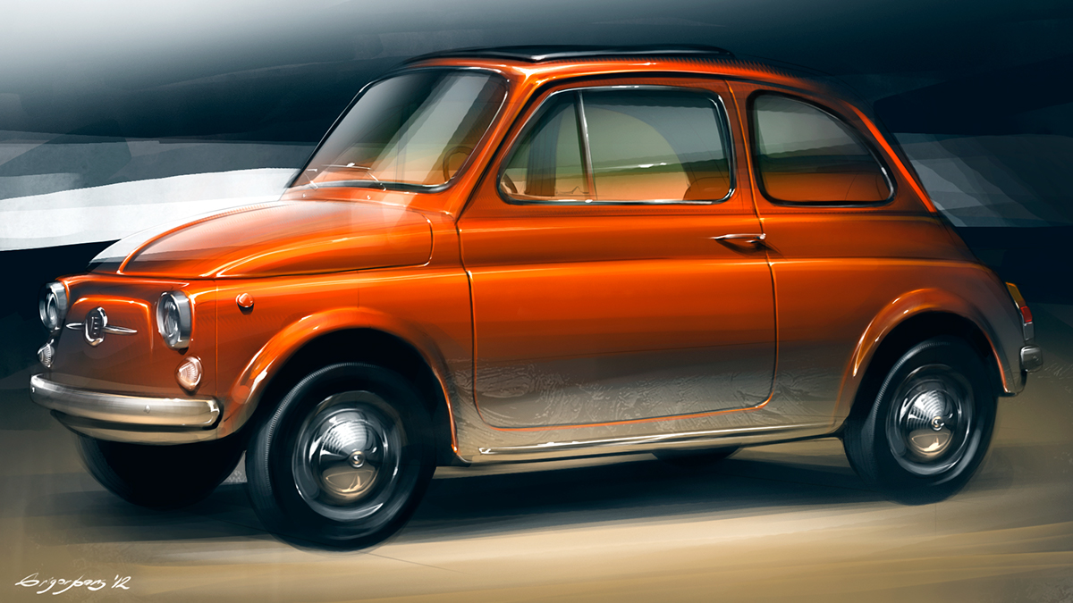 Rendering，Automatic design，Automobile design，Hand drawn，