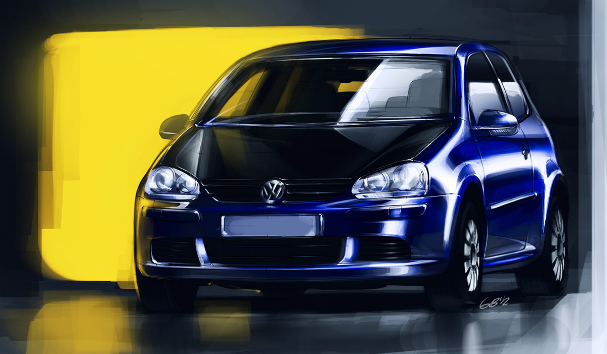 Rendering，Automatic design，Automobile design，Hand drawn，