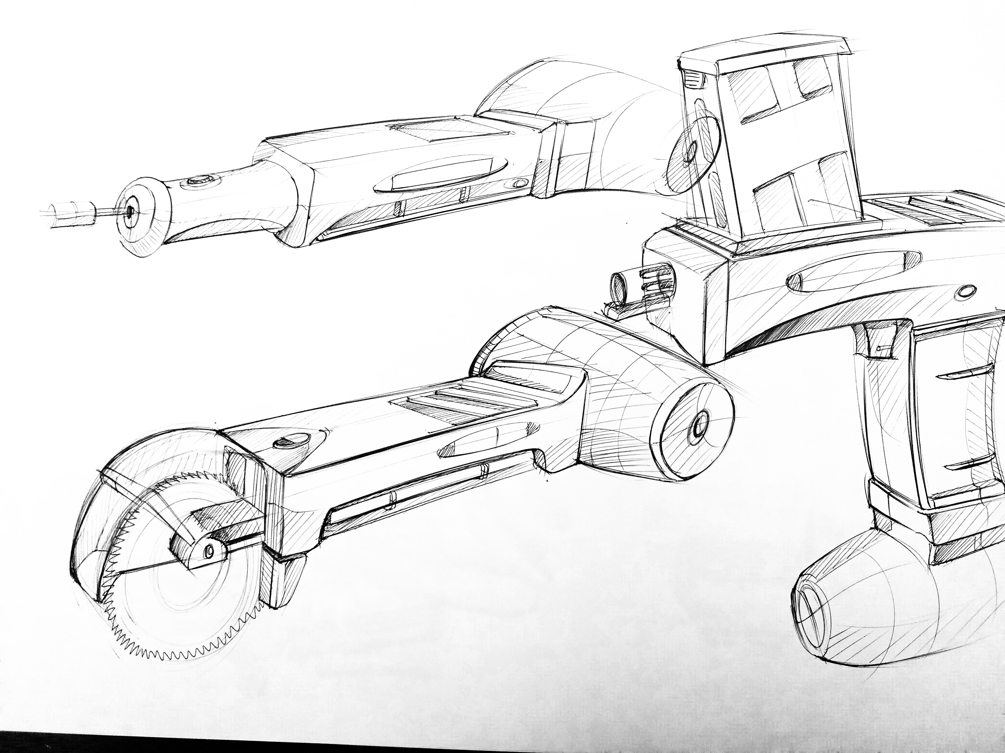 Hand drawn，Mother and baby，Electric tool，automobile，