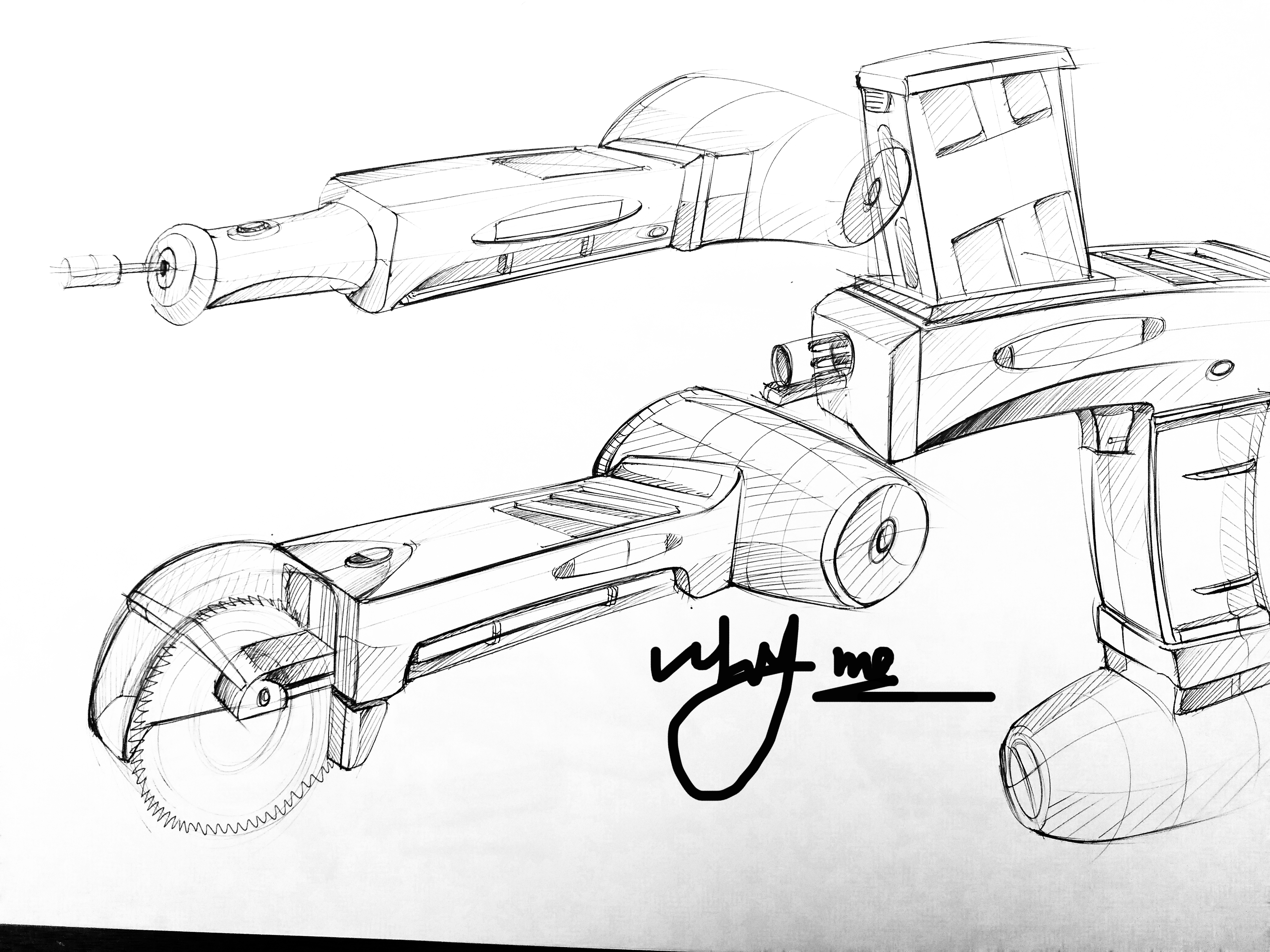 Hand drawn，Mother and baby，Electric tool，automobile，