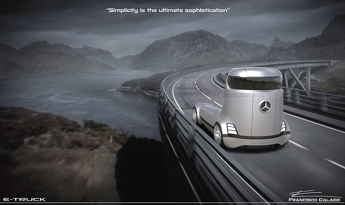 conceptual design，Transportation design，Liquid transportation，Truck design，Mercedes Benz Truck，