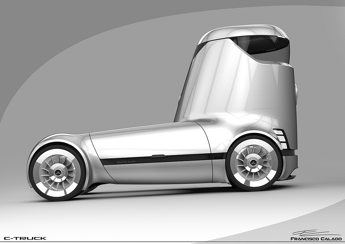 conceptual design，Transportation design，Liquid transportation，Truck design，Mercedes Benz Truck，