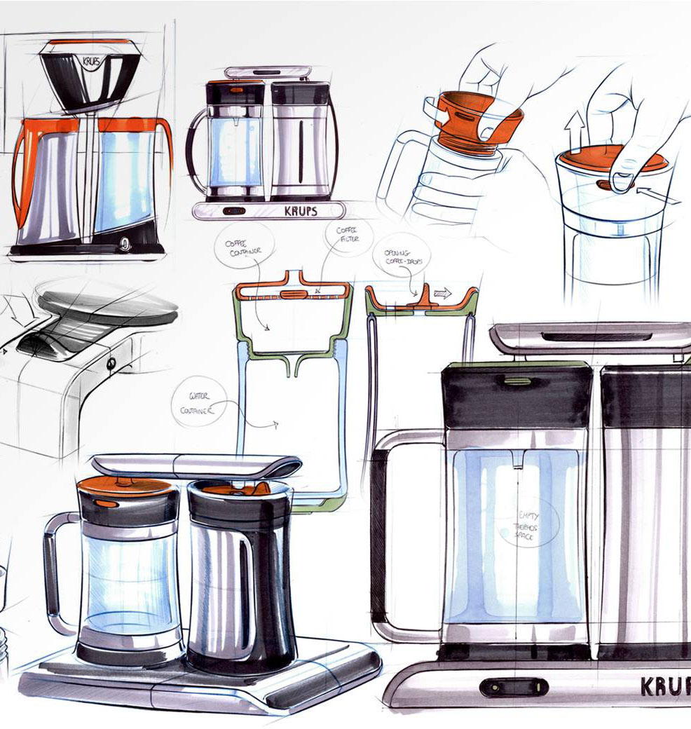 Coffee pot，vacuum cup，Rhinoceros modeling，modelling，