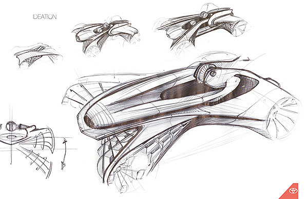 toyota，机器人灵感，汽车设计，工业设计，产品设计，