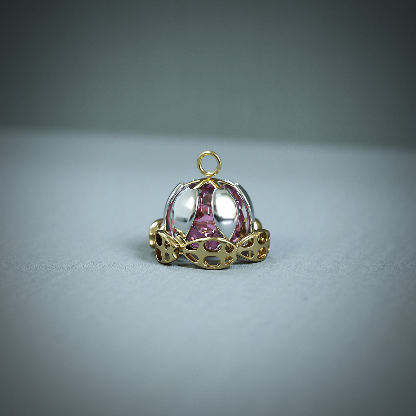 gemstone，fish，jellyfish，Ocean wind，silver，ornaments，jewelry，