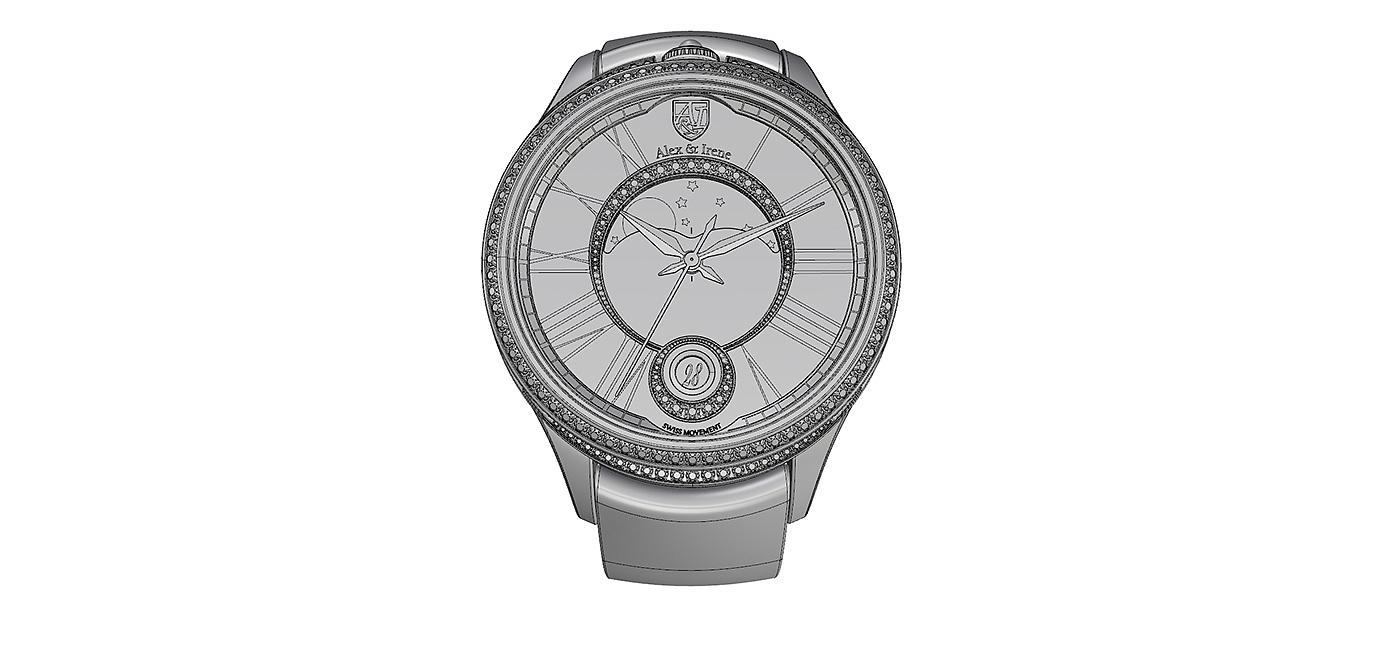 lovers，men and women，wedding，Render，Wrist watch，