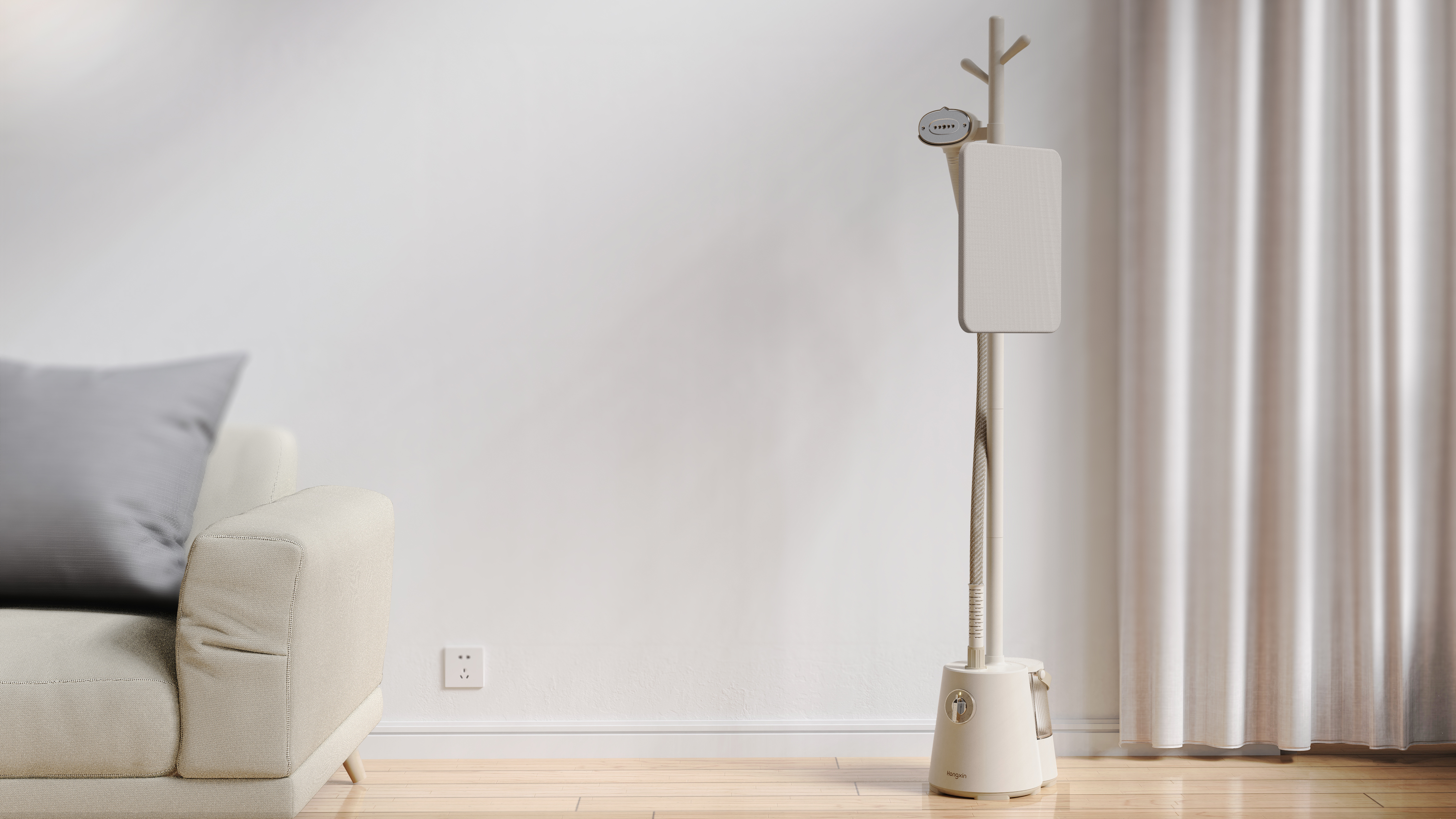 industrial design，Hangzhou Aike design，Hanging ironing machine，household electrical appliances，