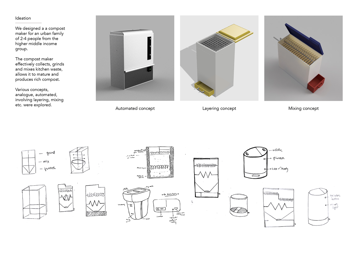 Composting device，concise，fresh，
