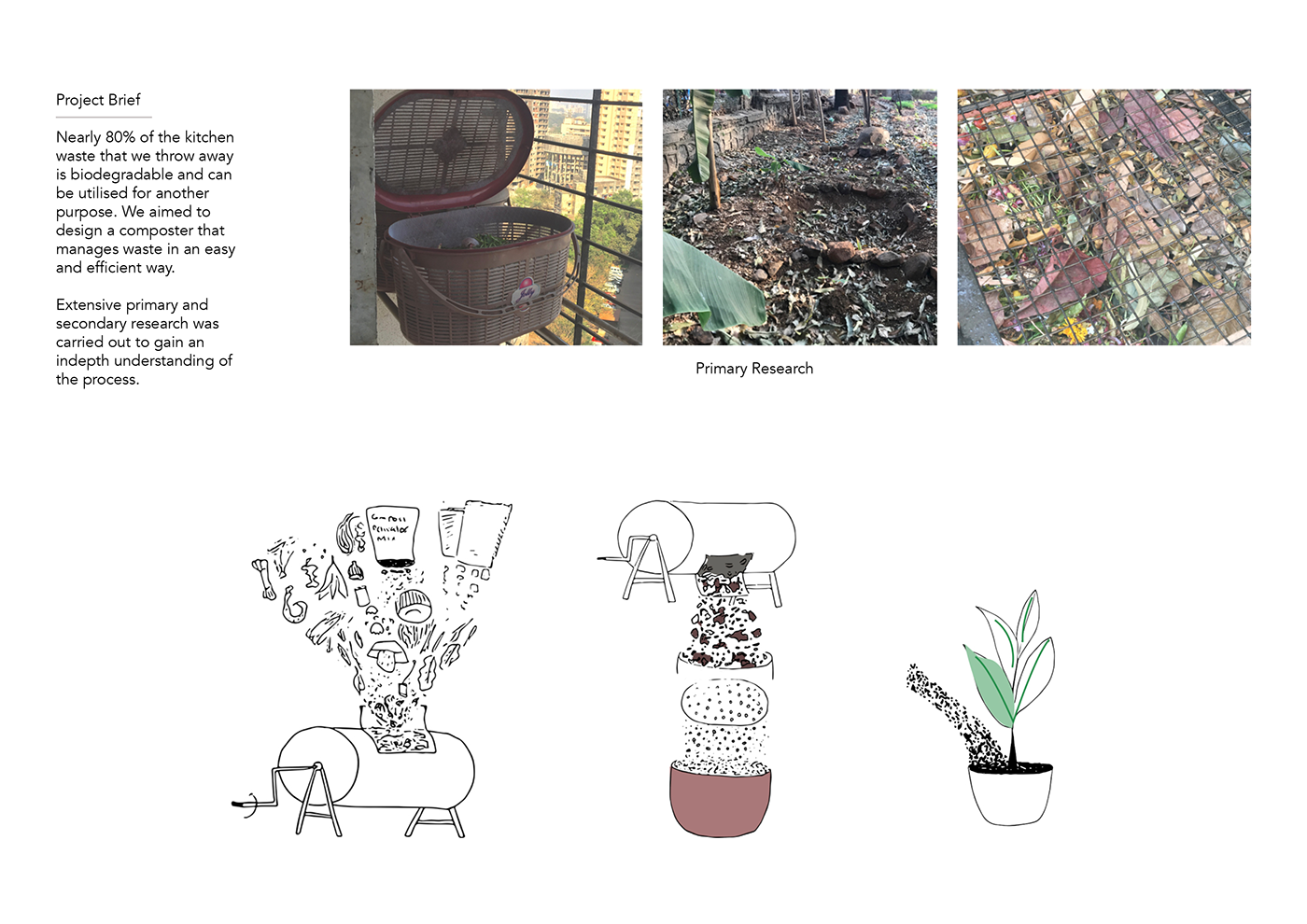 Composting device，concise，fresh，