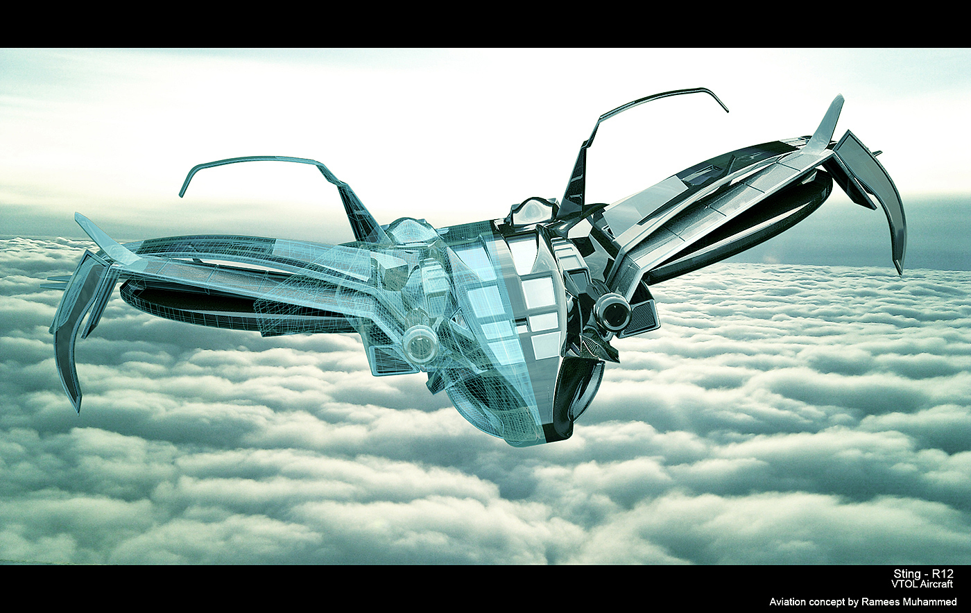 aircraft，concept，Aerocraft，in the air，