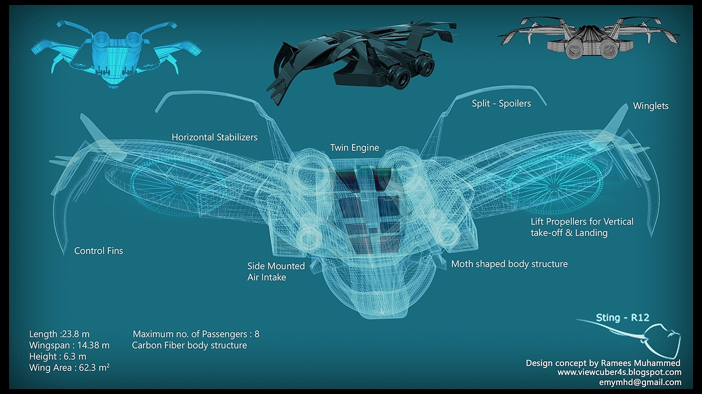 aircraft，concept，Aerocraft，in the air，