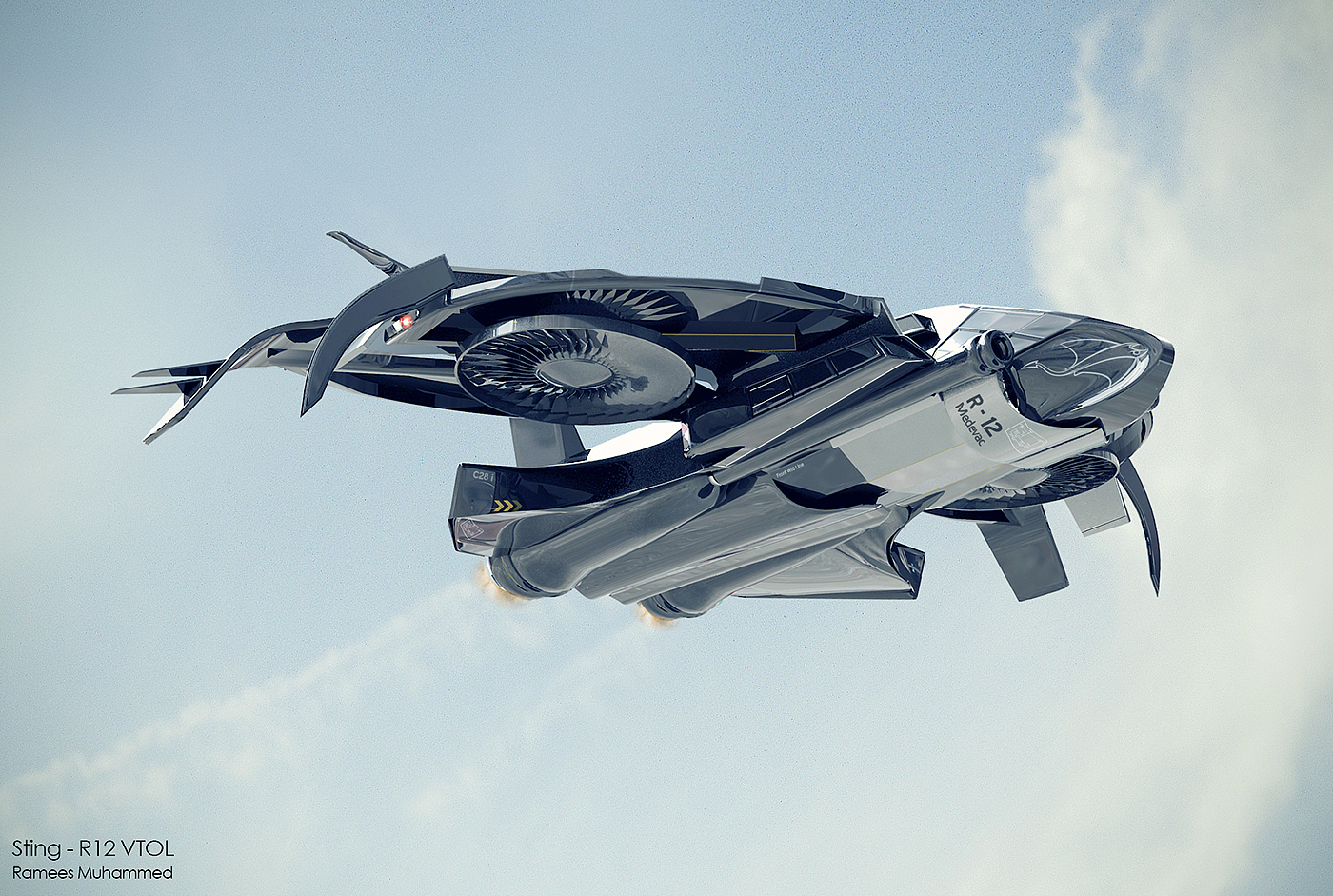 aircraft，concept，Aerocraft，in the air，