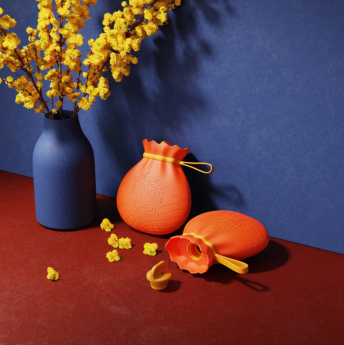 Ruishi perfume bag warm water bag，Scented hot water bag，National style，