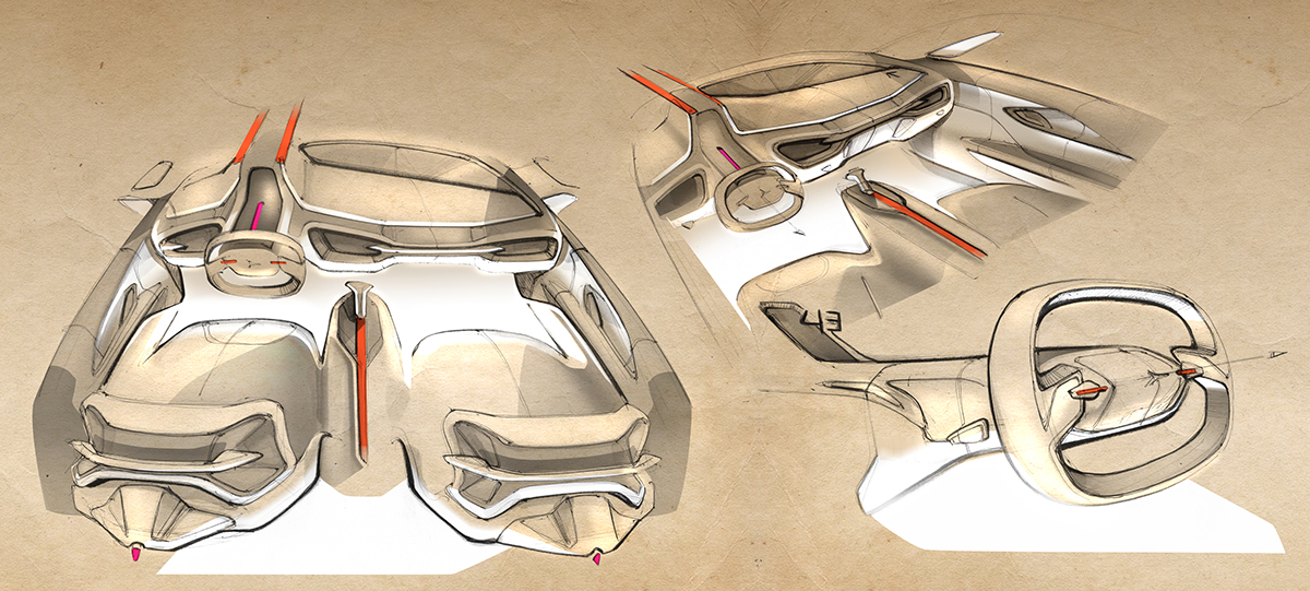 automobile，outdoors，Ubee ，painting，sketch，