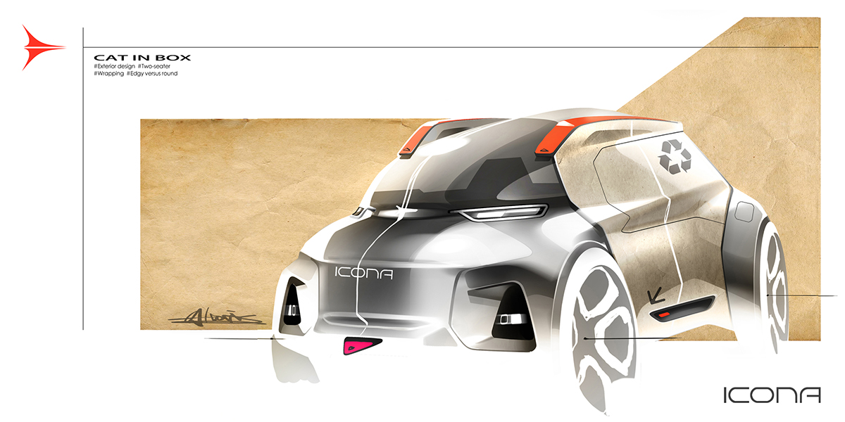 automobile，outdoors，Ubee ，painting，sketch，