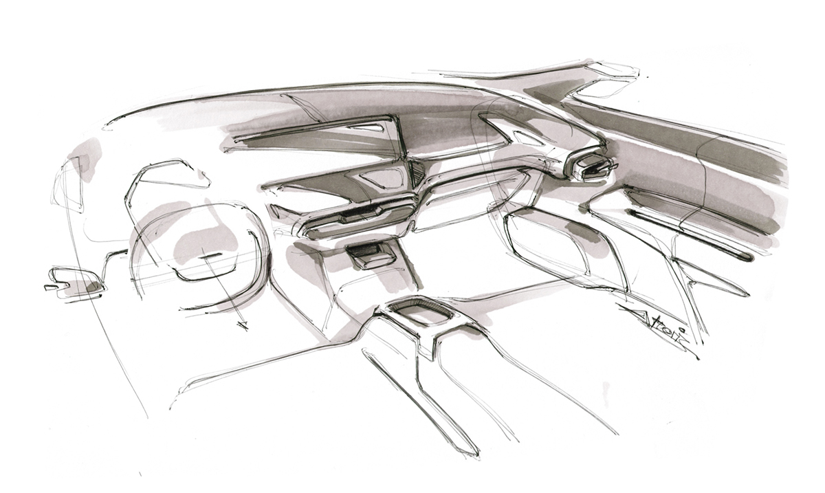 automobile，outdoors，motion，Sports car，Hand drawn，