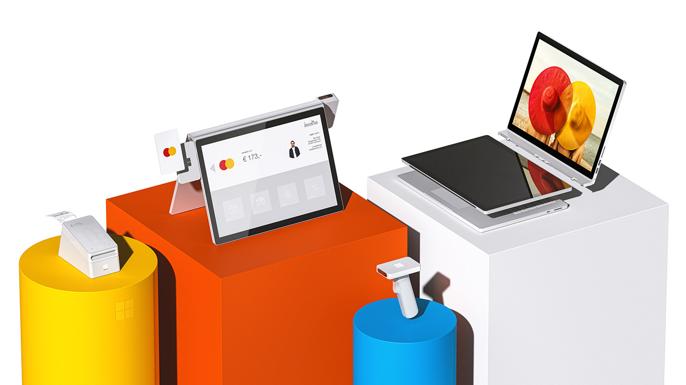 Bas Kamp，POS system，Wireless handheld scanner，Ergonomics，Contactless payment reader，WINDOWS PAY，Microsoft payment，