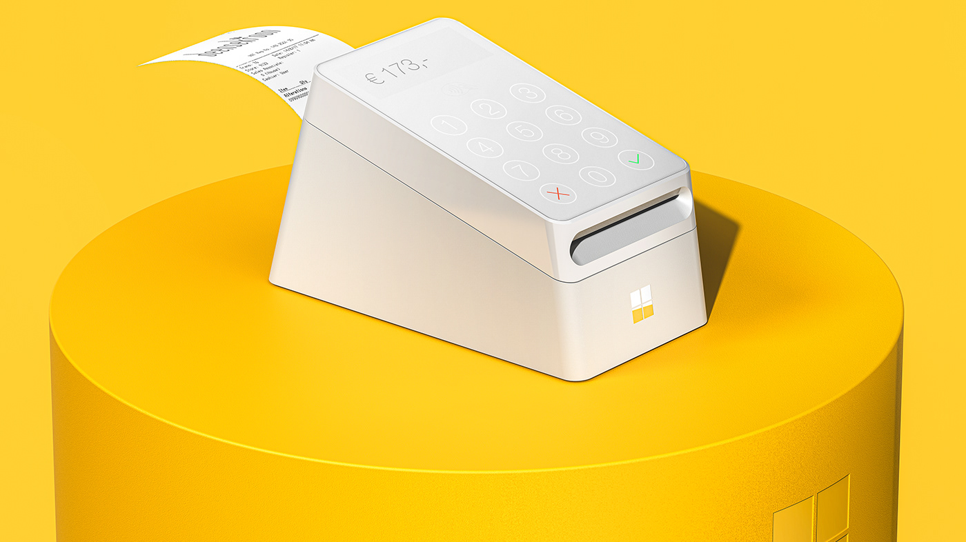 Bas Kamp，POS system，Wireless handheld scanner，Ergonomics，Contactless payment reader，WINDOWS PAY，Microsoft payment，