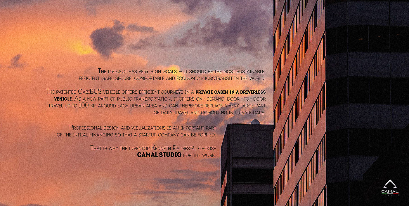 CAMAL Studio，CabiBUS，微型交通工具，可持续的流动性，