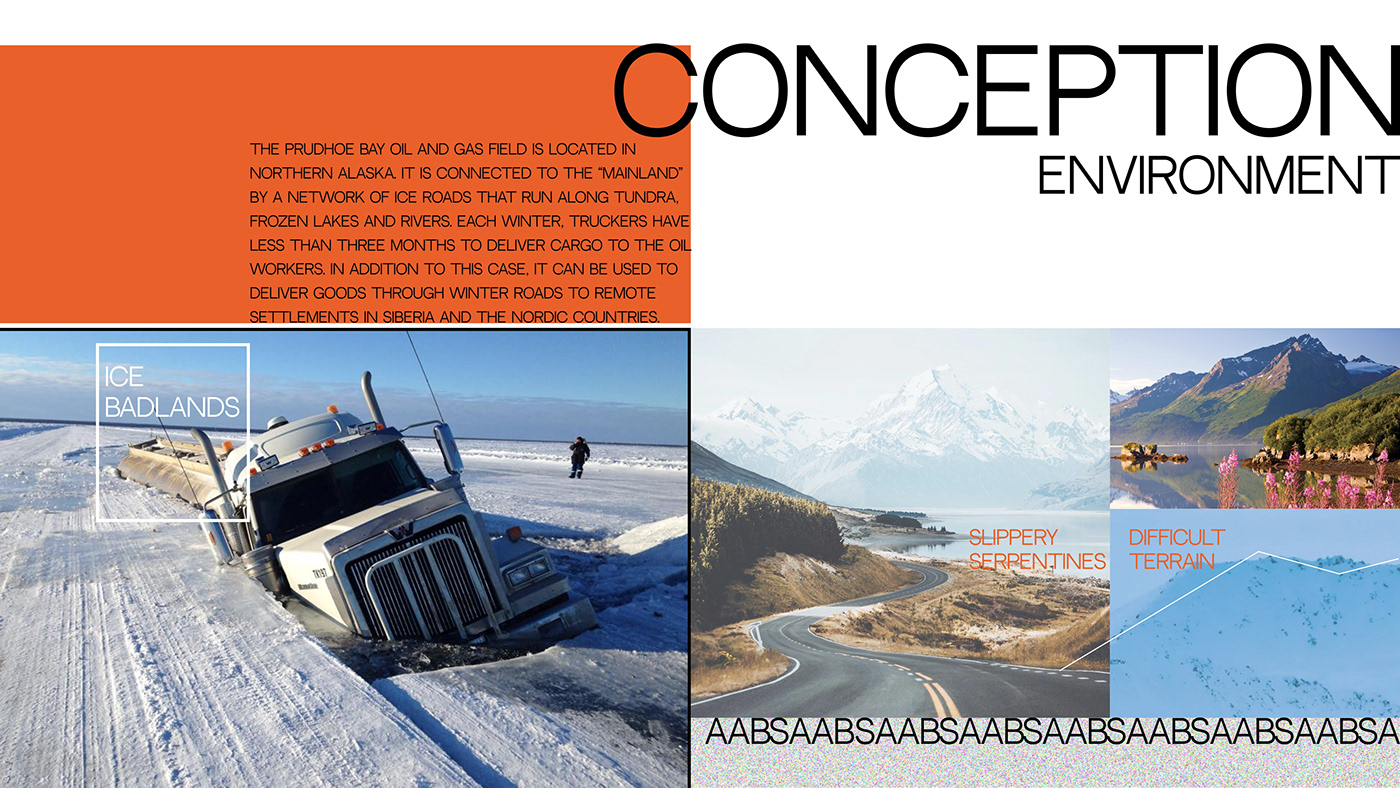 Matthew Gullini，Saab "ice and snow fleet" truck，Vehicle design，