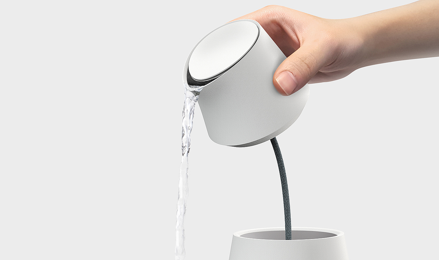 Kwanjun Ryu，IF design award 2017，kettle，Pouring experience，Tilt sensor，Replaceable，