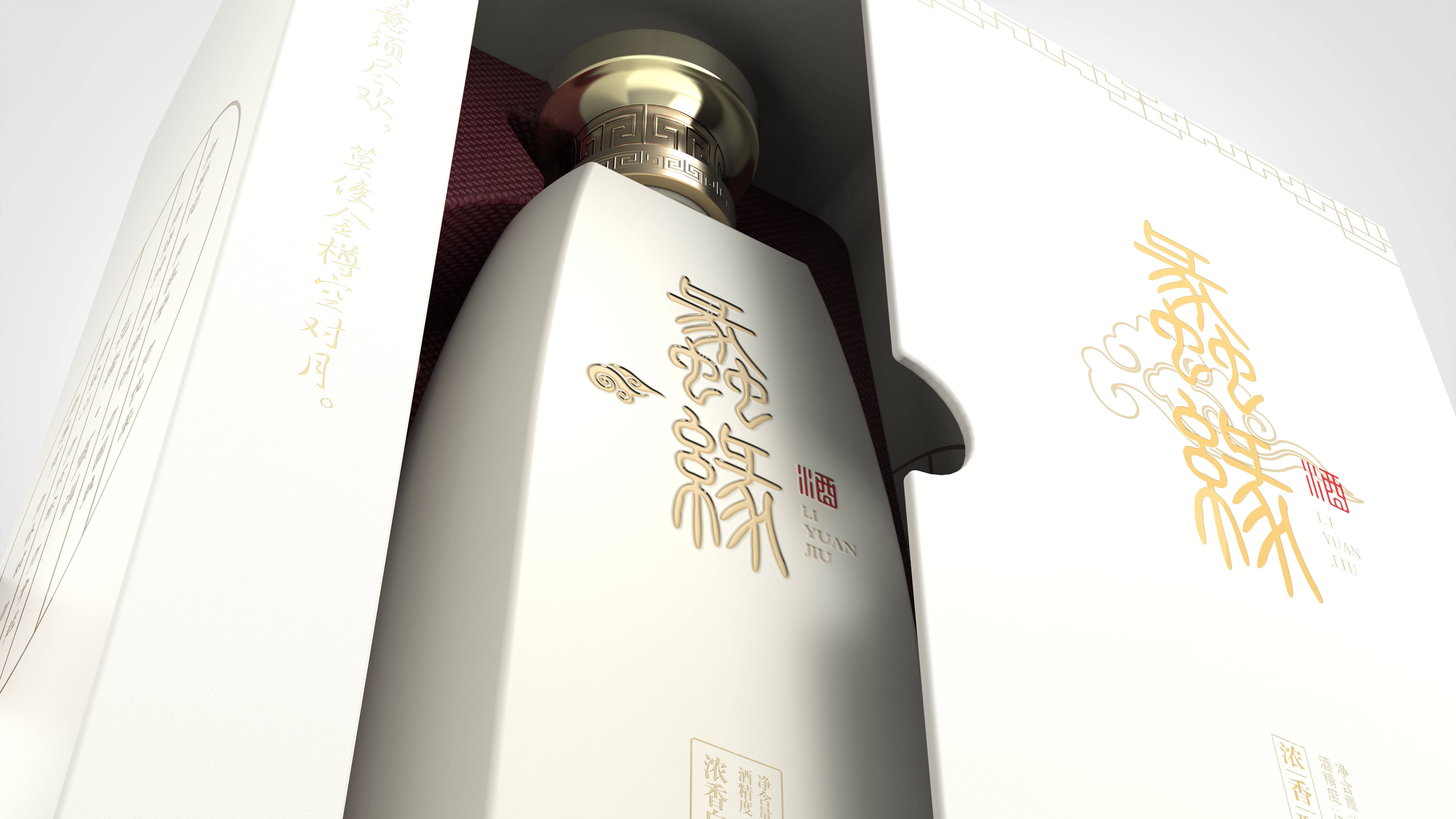 Liquor packaging，Bottle design，Lihu culture，