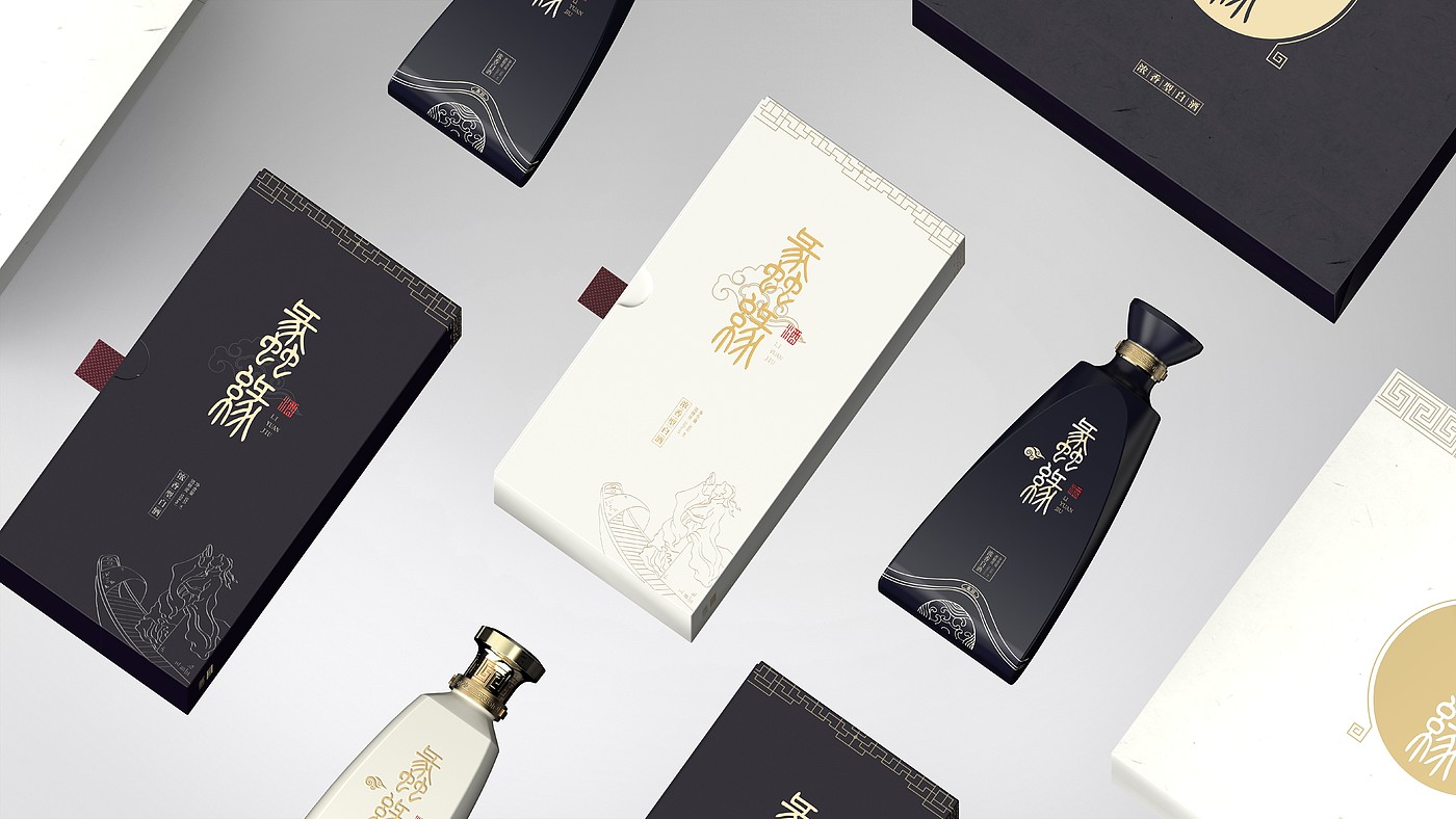 Liquor packaging，Bottle design，Lihu culture，