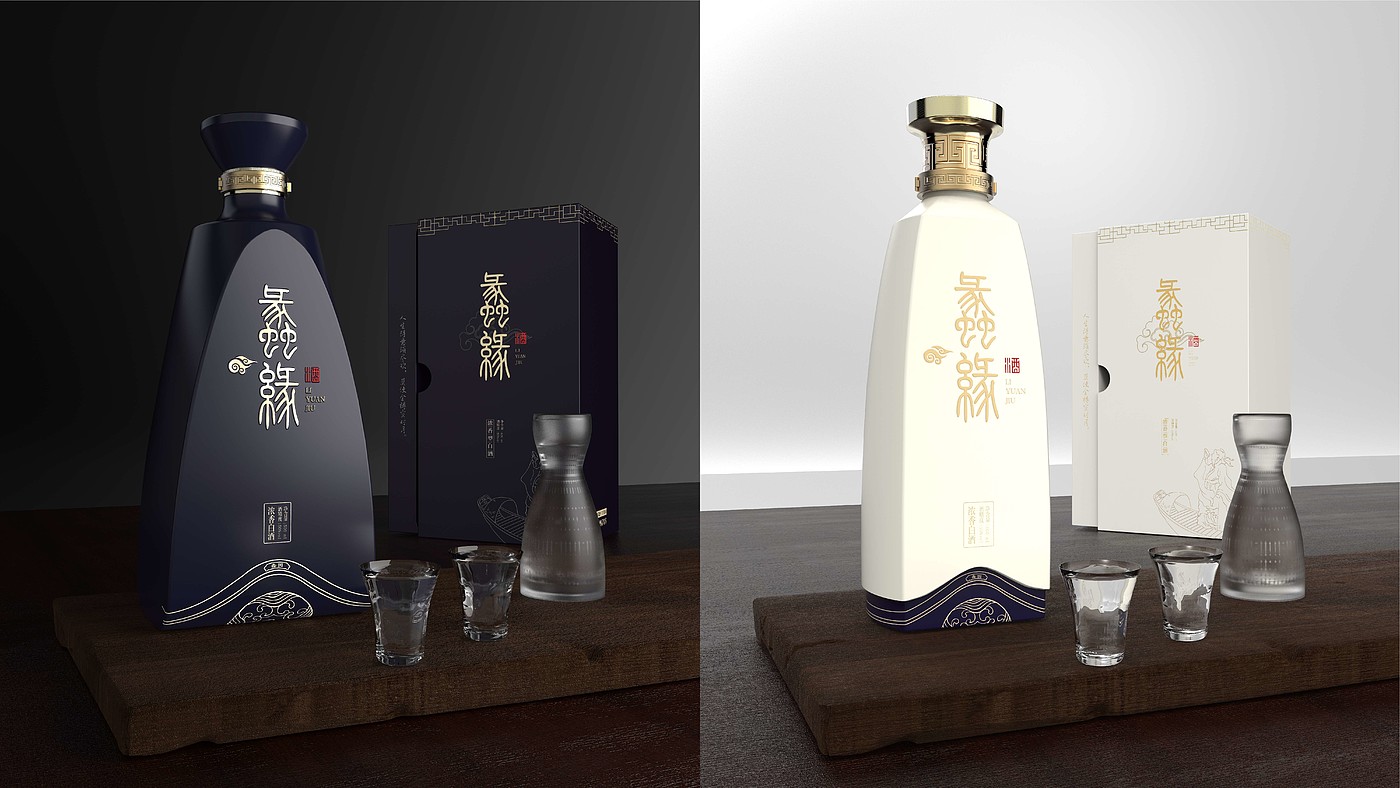 Liquor packaging，Bottle design，Lihu culture，