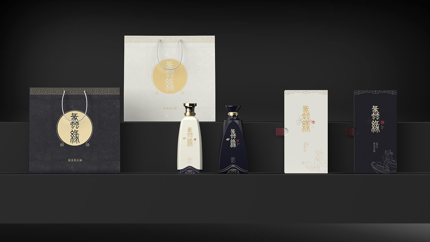 Liquor packaging，Bottle design，Lihu culture，