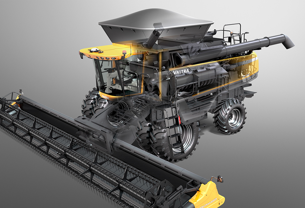 industrial design，Agriculture，Mechanics，Harvester，vehicle，