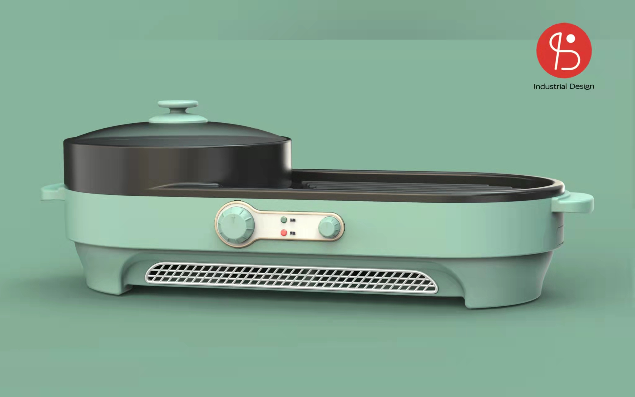 Electric baking tray, appearance design, structural design，