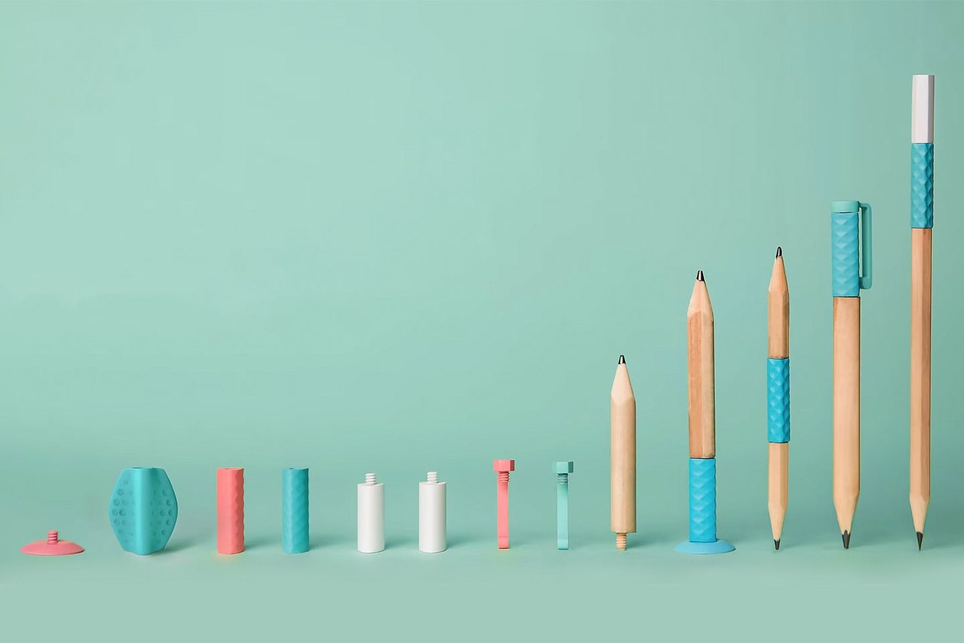 Unique stationery，Necessary stationery，Stationery design，Circular pencil，