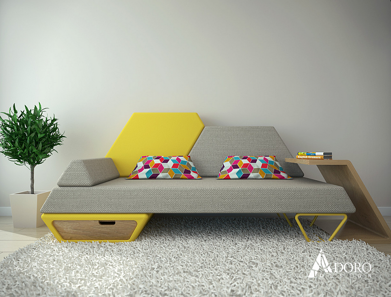 color，geometry，furniture，Home Furnishing，sofa，