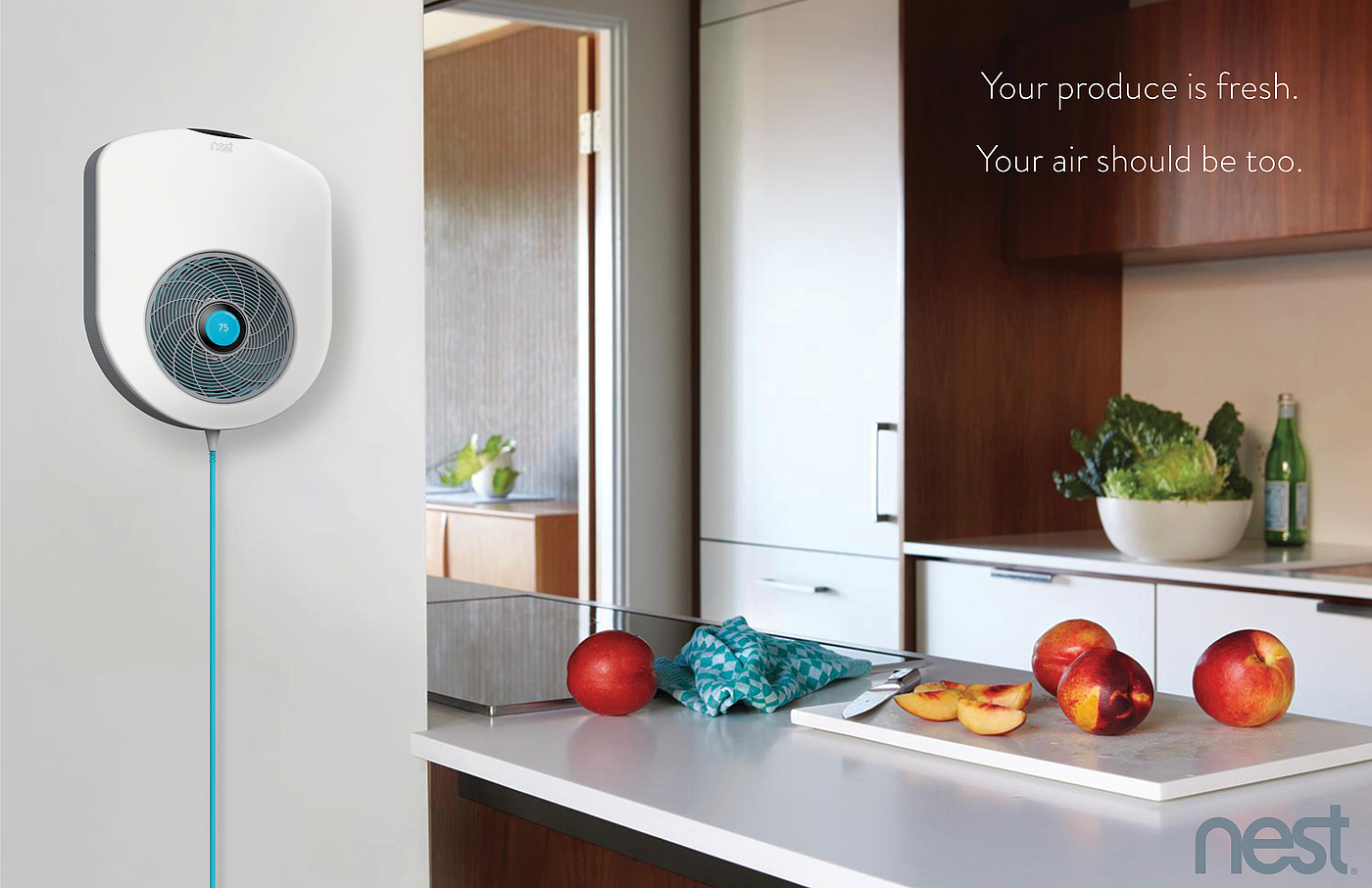 Nest Respire，Intelligent air purifier，Household appliances，Gesture control，Magnetic seal，