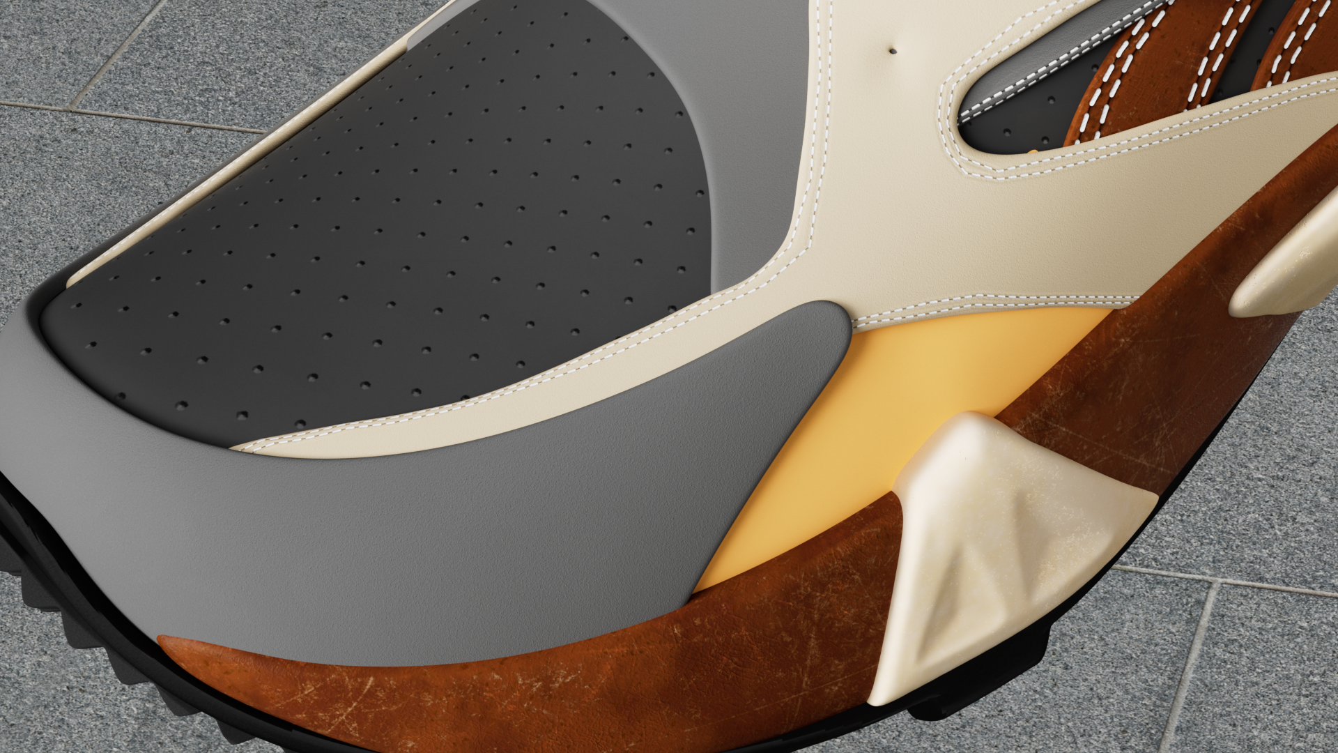 Product rendering，keyshot，cinema4d，Realistic，Product modeling，sneakers，outdoor sport，