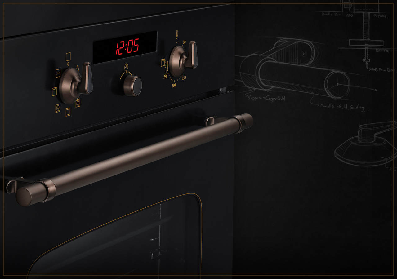 Samsung Neo retro ov，oven，product design，Retro，