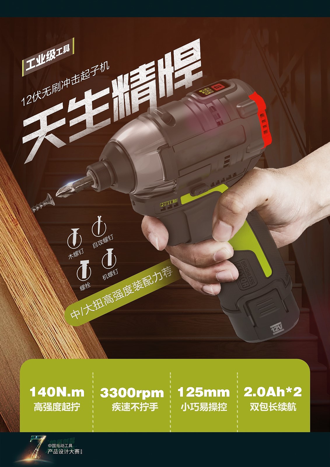 The 7th power tool design competition，