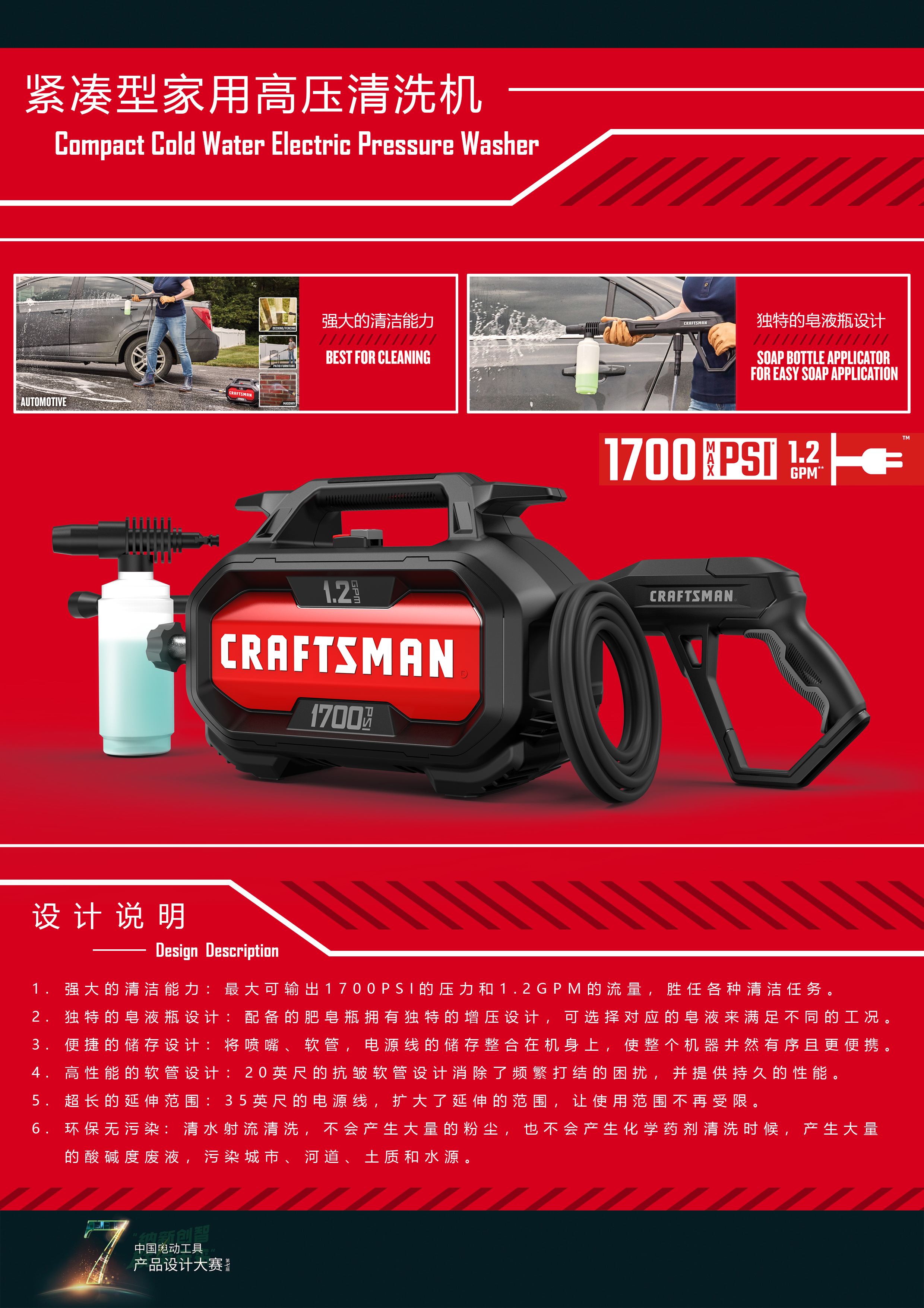 The 7th power tool design competition，