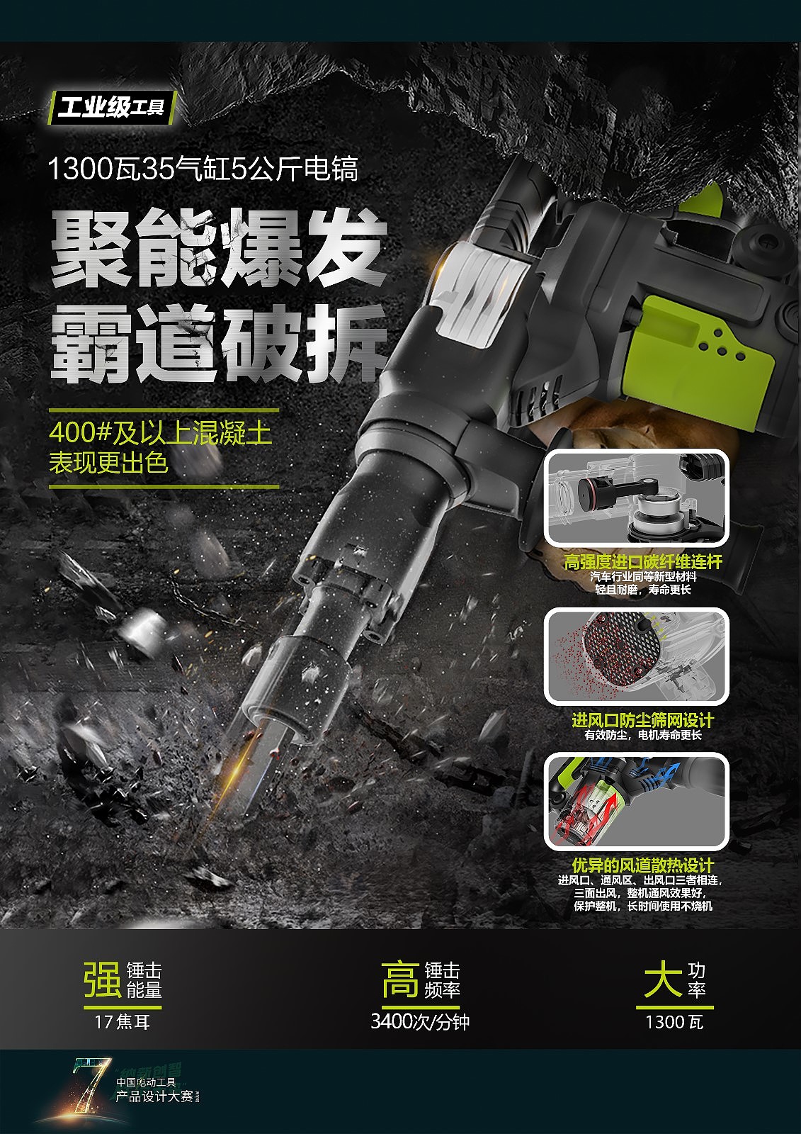 The 7th power tool design competition，