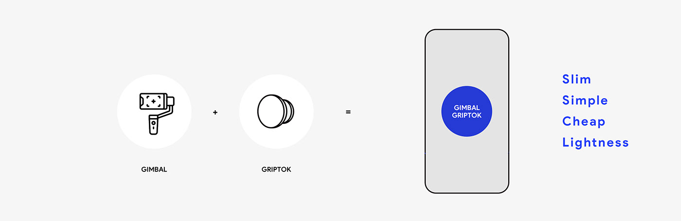 Individual Creator，video，Pan tilt handle，Slim and compact，GIMBAL TOK，product design，