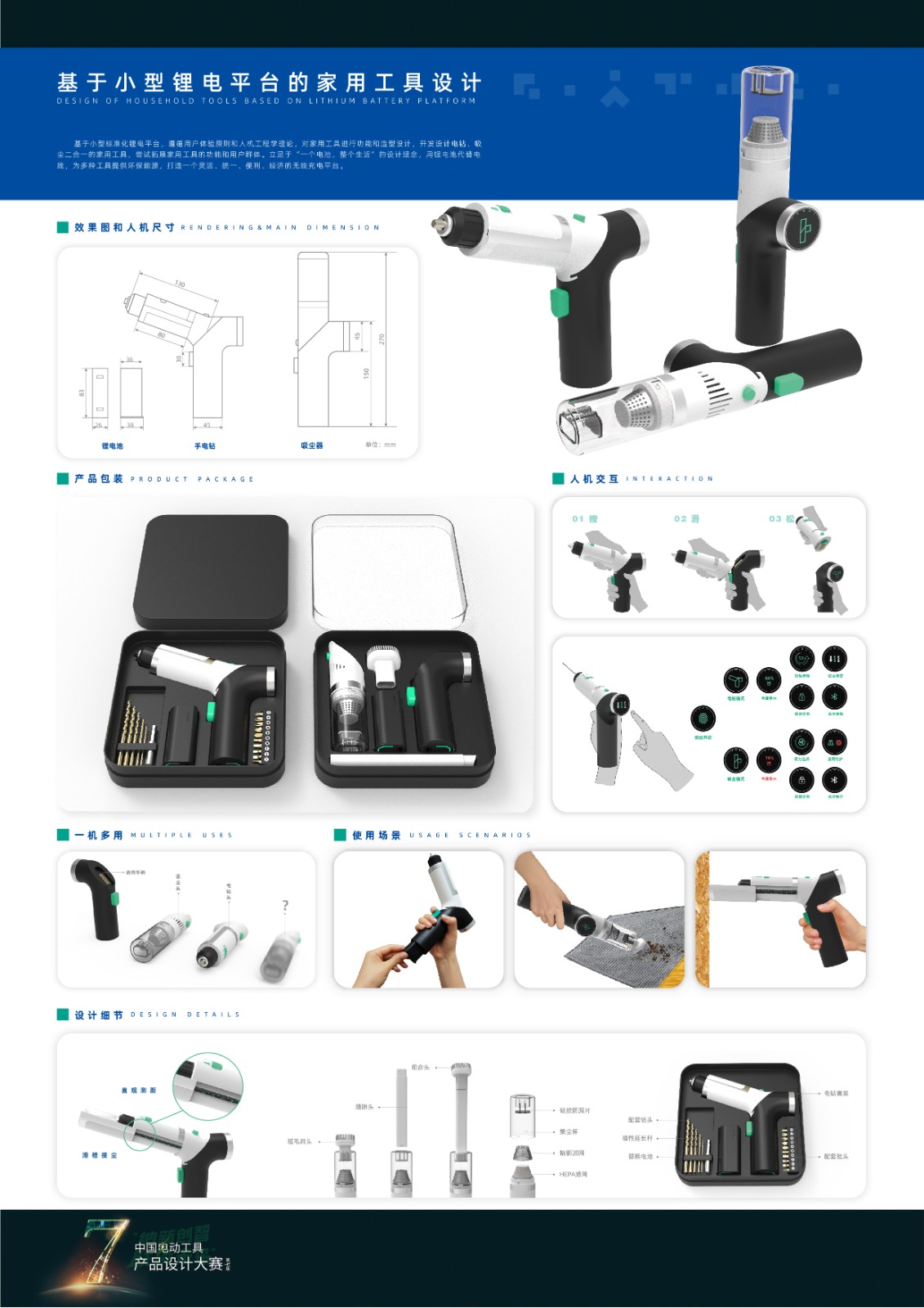 The 7th power tool design competition，