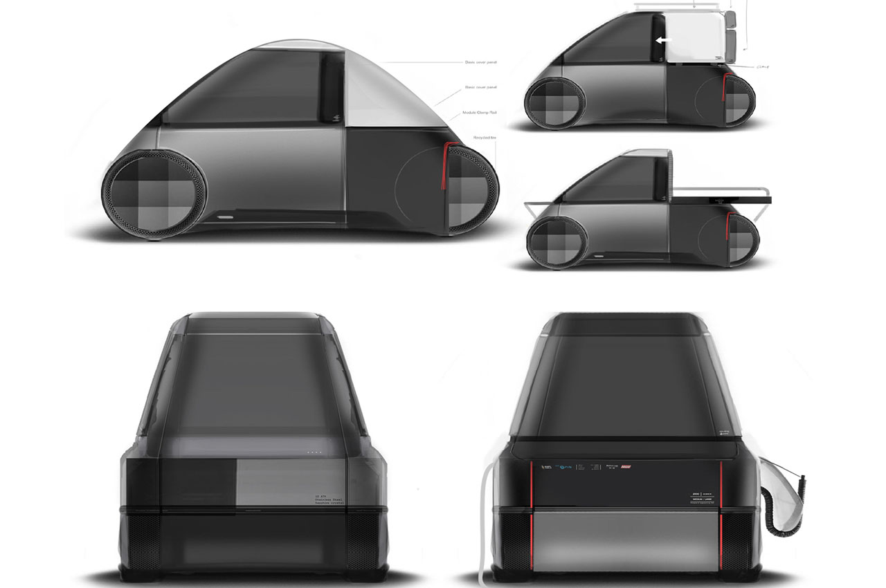 automobile，modularization，industrial design，sustainable，
