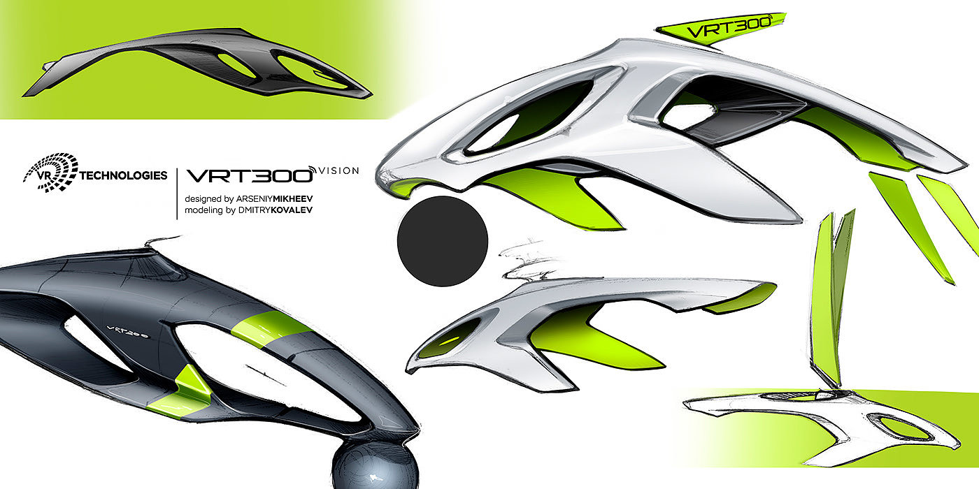 Aviation concept，UAV，VR helicopter，Shark concept，VRT300，