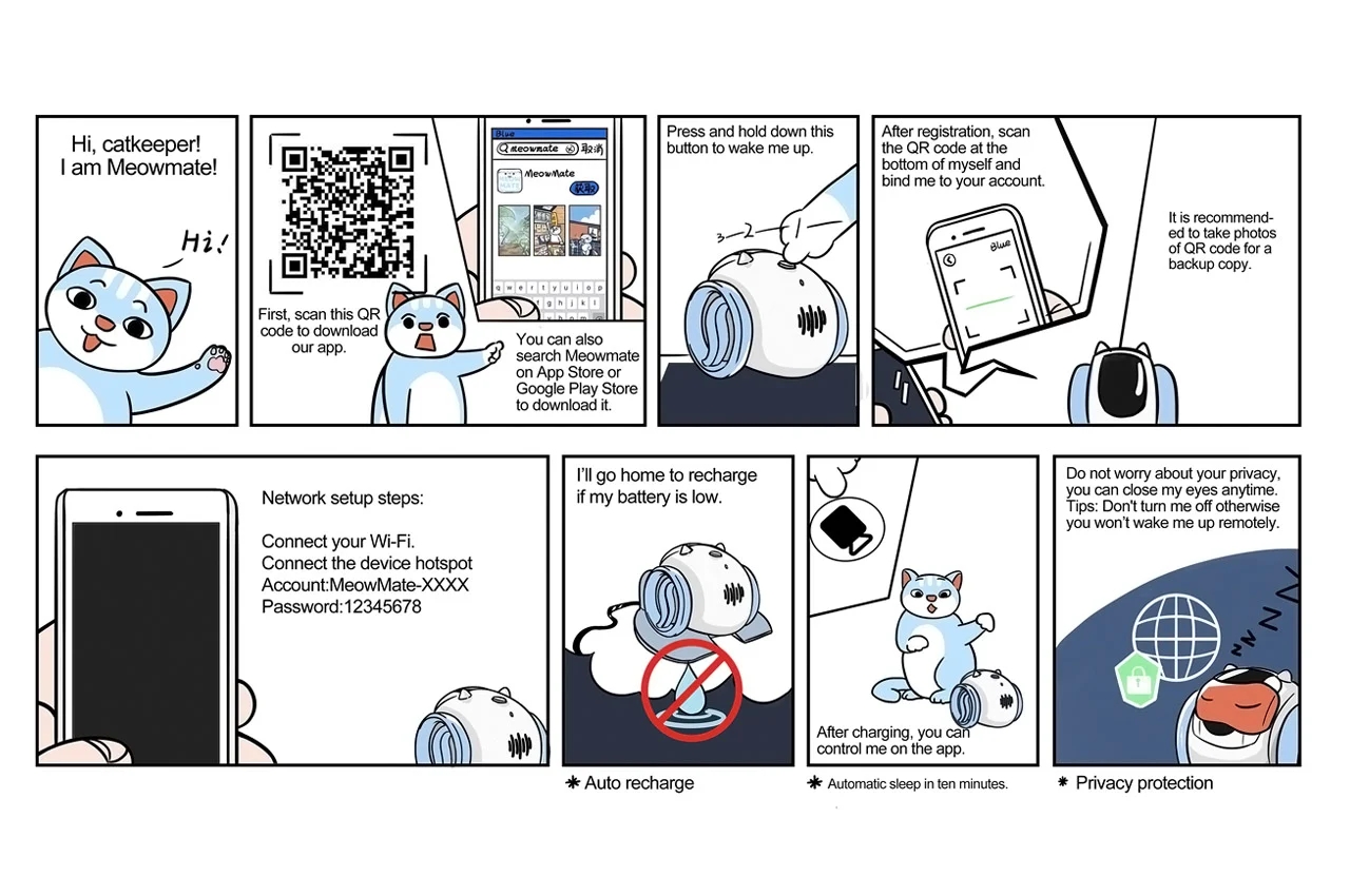 robot，MeowMates，product design，Pet follow，